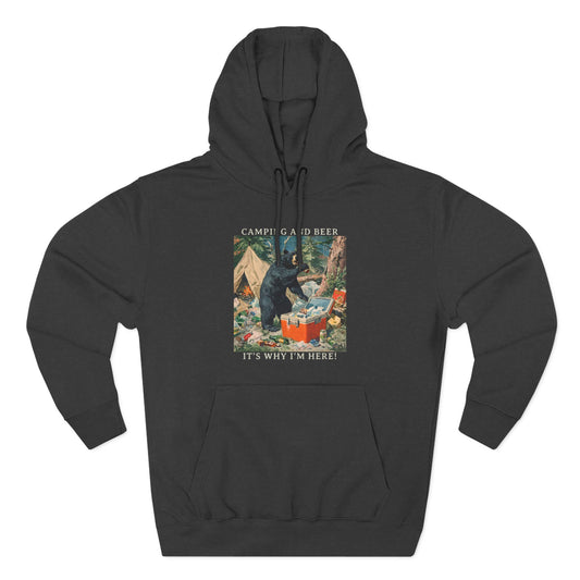 Camping and Beer - Bear Party Crash Hoodie